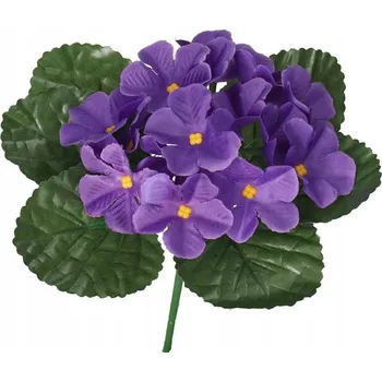 umělá květina UMĚLÉ KVĚTINY JAKO ŽIVÉ FIALKA FIALKY VYSOKÁ KVALITA 20 CM