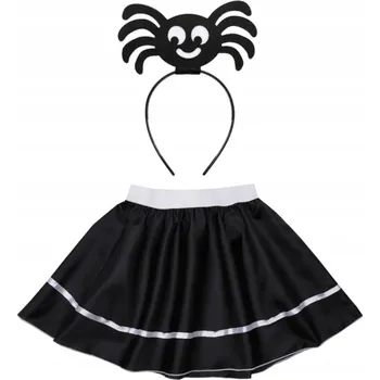 Karnevalový kostým KOSTÝM PAVOUK PAVOUČEK HALLOWEEN ČERNÝ S/M 3el