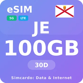 SIM karta Jersey Mobilní Internet - eSIM 100GB 30 dní datová SIM karta