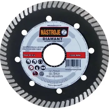 Řezný kotouč Kotouč diamantový TURBO SPEED 115x1,4x22 mm na žulu