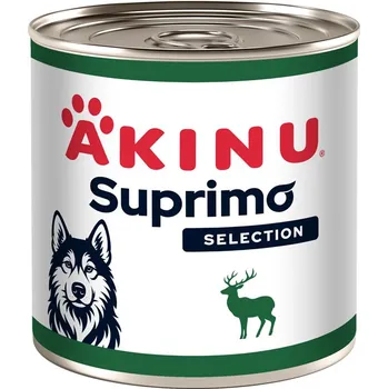 Krmivo pro psa Akinu SUPRIMO SELECTION Zvěřina kousky konzerva pro psy 400 g