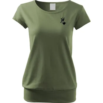 Dámské tričko Myslivecké Tričko dámské volný střih Srnec Velikost: 2XL