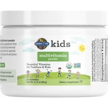 Garden of Life Kids Organic multivitamín (multivitamín pro děti v prášku), 60 g Doplněk stravy
