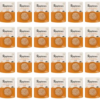 Krmivo pro kočku APPLAWS Chicken breast with chicken liver in jelly - mokré krmivo pro kočky - 24x70g