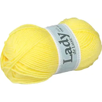 Příze Příze Lady de luxe 928 žlutá