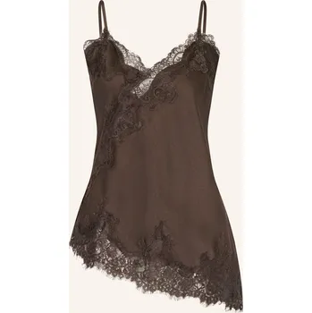 Neo Noir Dámský Top Viole S Krajkou, tmavě hnědá, 32