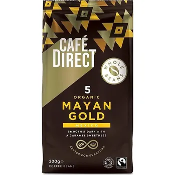 Káva Cafédirect BIO Mayan Gold Mexiko SCA 82, zrnková, 200g
