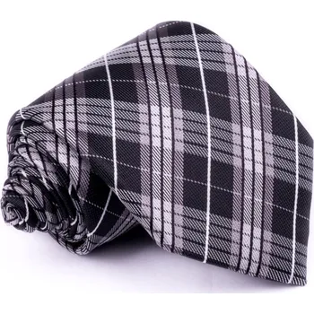 Kravata Pánská šedá kravata klasická společenská Rene Chagal 91033, Velikost Uni