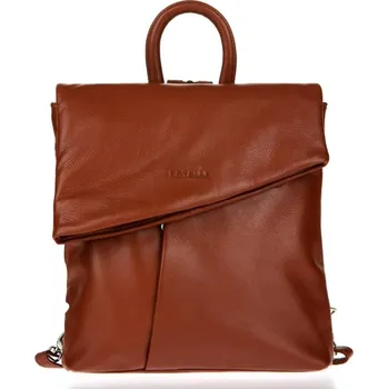 Městský batoh ESTELLE Dámský kožený batoh Nela koňakový