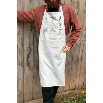 Kuchyňská zástěra Zástěra - mykologický motiv Barva: šedá