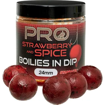Starbaits Boilies In Dip Pro Strawberry Spice 150g 20mm