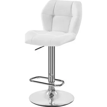YAHEETECH Barová židle výškově nastavitelná 593338 white bílá