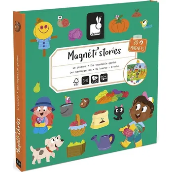 magnetka pro dítě Janod Magnetistories Zahrada