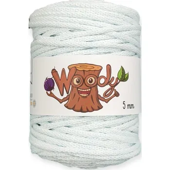 Příze Woody 5 mm – Ledově modrá (100m)