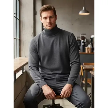 Pánský svetr Pánský svetr DSTREET WX2359 ŠEDÁ M