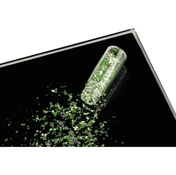 Jedlá dekorace na dort Jedlé STŘÍBRNO - ZELENÉ - mini FLITRY 0,25g