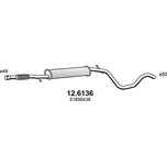 Střední díl výfuku ASSO 12.6136