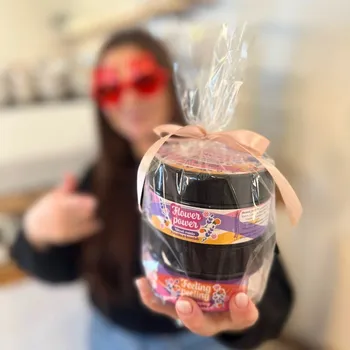 Kosmetická sada Meruňka & levandule – kosmetická dárková sada máslo + peeling = dvojitá porce radosti