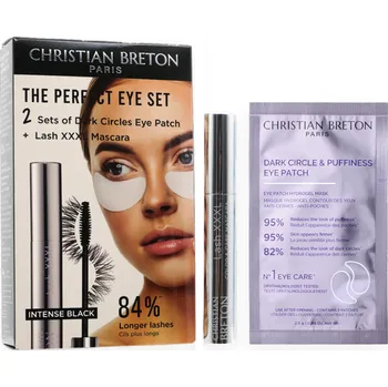 Péče o oční okolí Christian Breton Sada pro rozjasnění očí s řasenkou a očními maskami The Perfect Eye Set