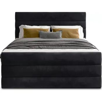 Postel Dvoulůžková boxspringová postel Cande 180x200 Kronos 07 černá