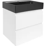 Swiss aqua technologies Koupelnová skříňka s umyvadlem SAT B-Way 59x50x45 cm bílá lesk BWAY260WU2BB