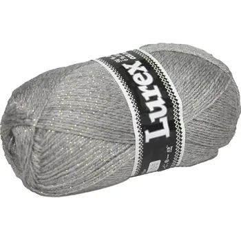 Příze Příze Lurex NGM 907 L světle šedá zlatá