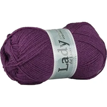 Příze Příze Lady de luxe 1104 ocelová fialová