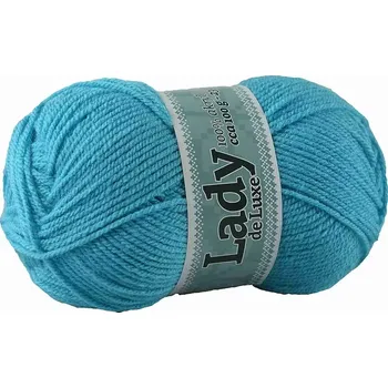 Příze Příze Lady de luxe 923 světlý tyrkys