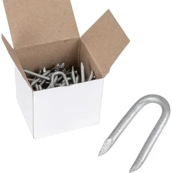 Ohradník fencee Farmářské pozinkované skobičky 2,2 × 25 mm - 100 g, cca 70 ks