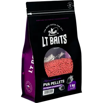 PVA Pelety LT Baits Extreme Strawberry 3 mm / 1 kg