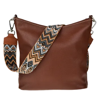 Kabelka NovaKabelka.cz Kožená italská crossbody kabelka Amalia Marrone II