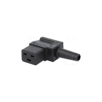 Elektrická zásuvka Konektor napájecí AC zástrčka zásuvka 16A 250VAC IEC 60320