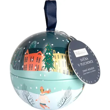 Party dekorace Svíčka v plechovce - Zimní kouzlo