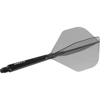 Cuesoul ROST 77 průhledné černé, No2 letky a dlouhé násadky