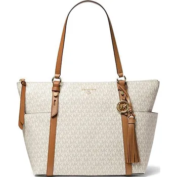 Kabelka Michael Kors kabelka Sullivan large logo vanilla + doprava zdarma