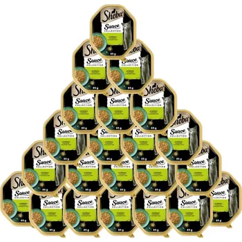 Krmivo pro kočku SHEBA® Sauce Speciale 22x85g s králíkem, kachnou a zeleninou - mokré krmivo pro kočky v omáčce