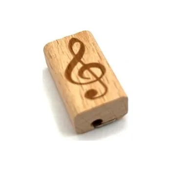 Dřevěné ořezávátko - houslový klíč