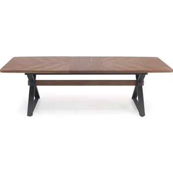 Jídelní stůl Rozkládací jídelní stůl Baron 200/350 cm ořech/černý