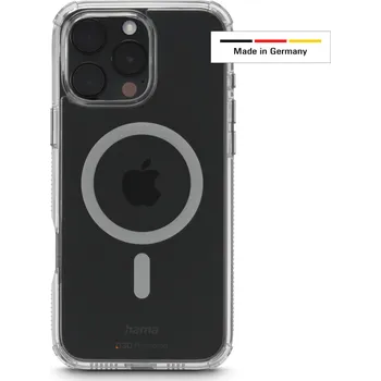 Pouzdro na mobilní telefon Hama Extreme Protect, kryt pro Apple iPhone 16 Pro Max, magnetický, D3O, nežloutne, průhledný