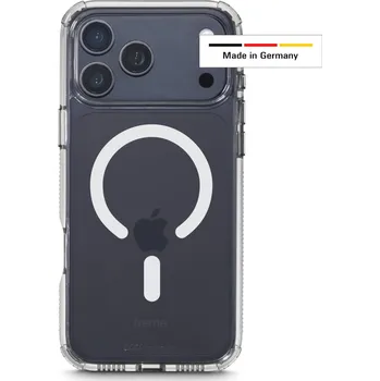 Pouzdro na mobilní telefon Hama Extreme Protect, kryt pro Apple iPhone 17 Pro Max, magnetický, D3O, nežloutne, průhledný