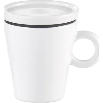 Termoska Cestovní hrnek GUZZINI Travel Coffee Mug COFFEE & GO White