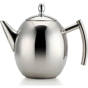 Rychlovarná konvice 1,5l nerezová konvice na čaj s nálevem, nerezová kávová konvice, nemagnetická, olivová kávová