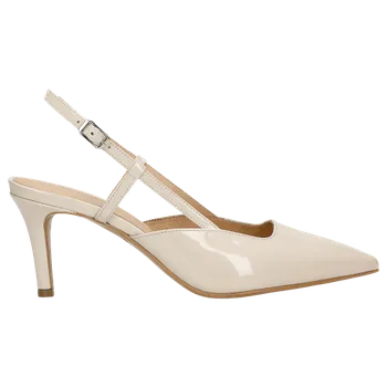 Dámské lodičky Elegantní Dámské Lodičky Z Lakované Béžové Kůže Wojas 3512734 38