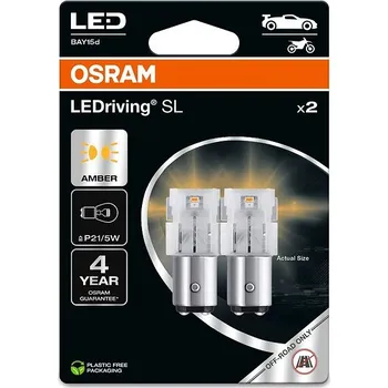 Povinná bezpečnostní výbava OSRAM LEDriving SL P21/5W Žlutá 12V dva kusy v balení