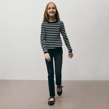 Dívčí džíny Reserved - Slim džíny s extra vysokým pasem - černý - 715CV-99J - 715CV-99J-152