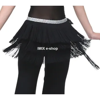 Šátek Šátek s třásněmi HABÍBA Černá