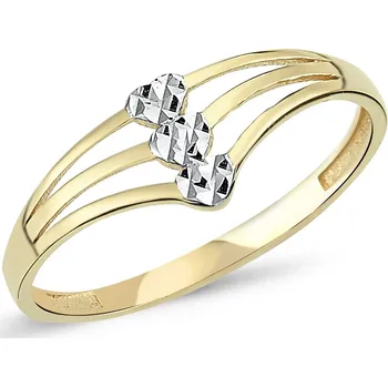 Prsten Lillian Vassago Exkluzivní prsten s gravírem z kombinovaného zlata LLV46-GR020 Velikost prstenu: 64