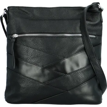 Kabelka Stylová dámská koženková crossbody kabelka Felici, černá
