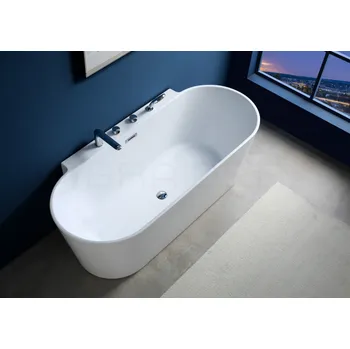 Vana BRAIDER volně stojící nástěnná vana RESTIA OVAL 170 cm BÍLÁ 80.42.1 + SIFON