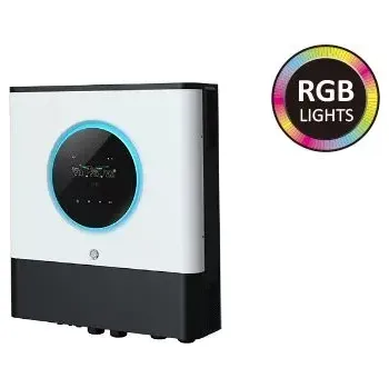 solární měnič Hybridní kombi měnič a solární regulátor Axpert MAX II 48V 8000W (Kombinovaný měnič pro možnost nabíjení akumulátorů z veřejné sítě nebo agregátu)